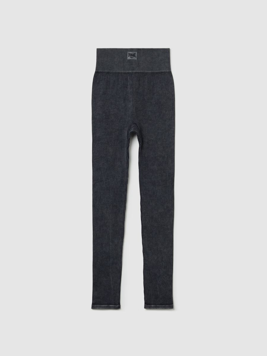 Stretch ribbed leggings_4