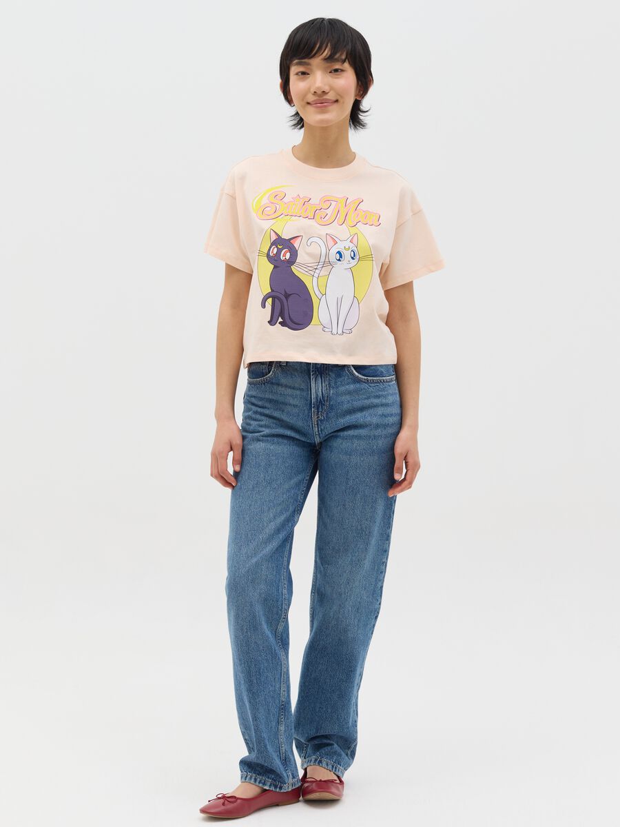 Short-sleeved T-shirt with Sailor Moon print_1