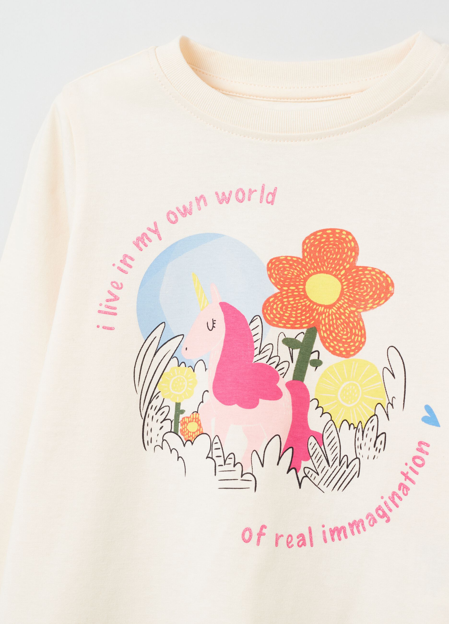 T-shirt a maniche lunghe con stampa_2