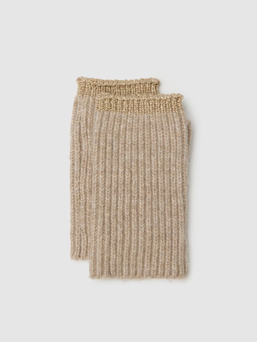 Beige Stretch Gloves_0