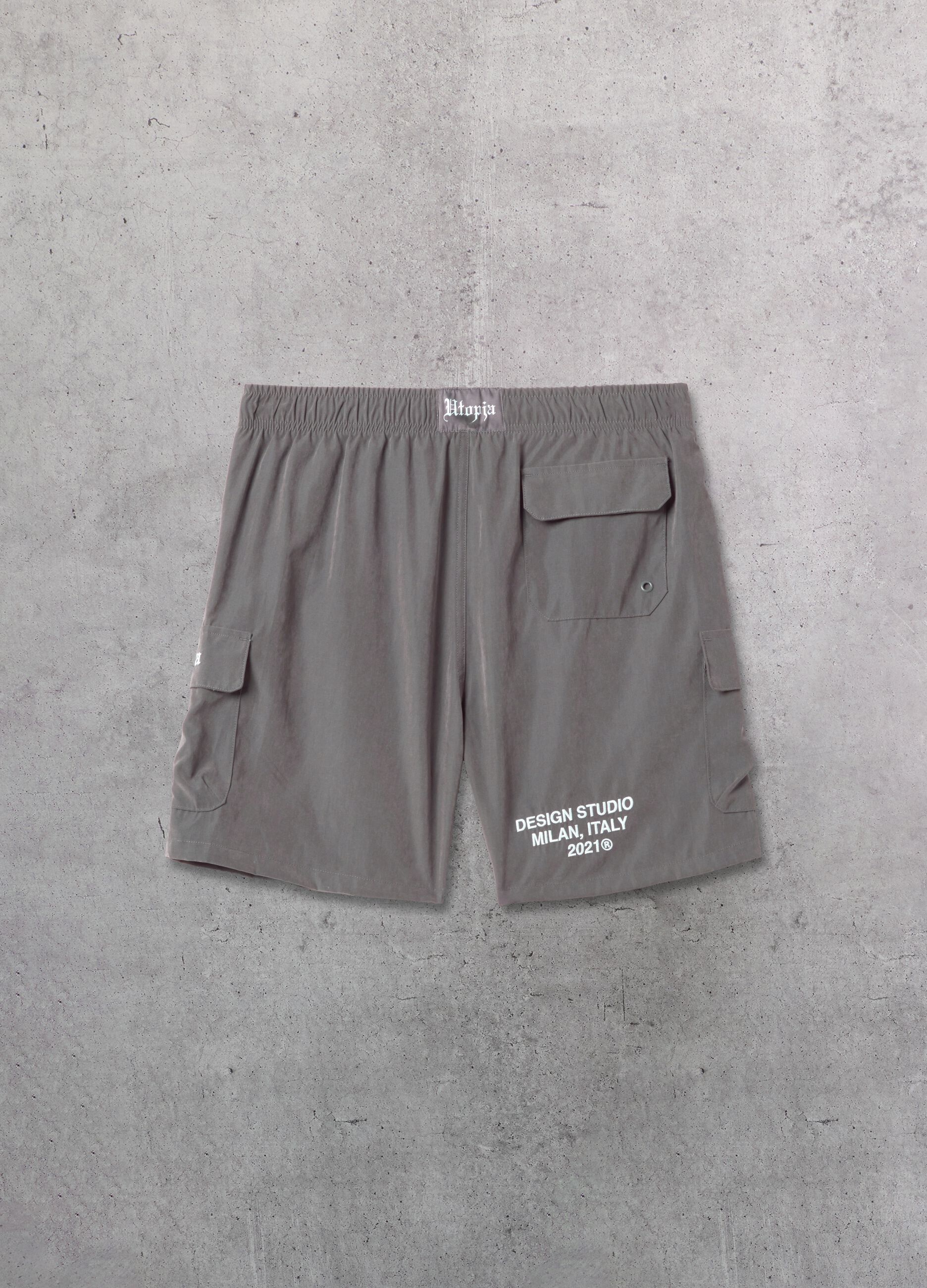 Cargo Swim Shorts Vintage Grey