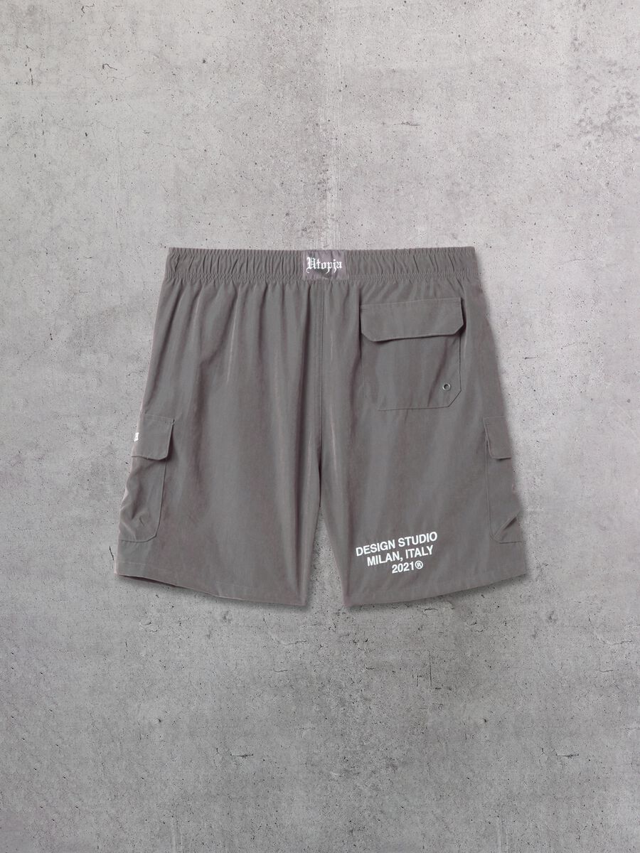 Cargo Swim Shorts Vintage Grey_6