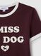 Bordeaux stretchy cotton women's T-shirt_5