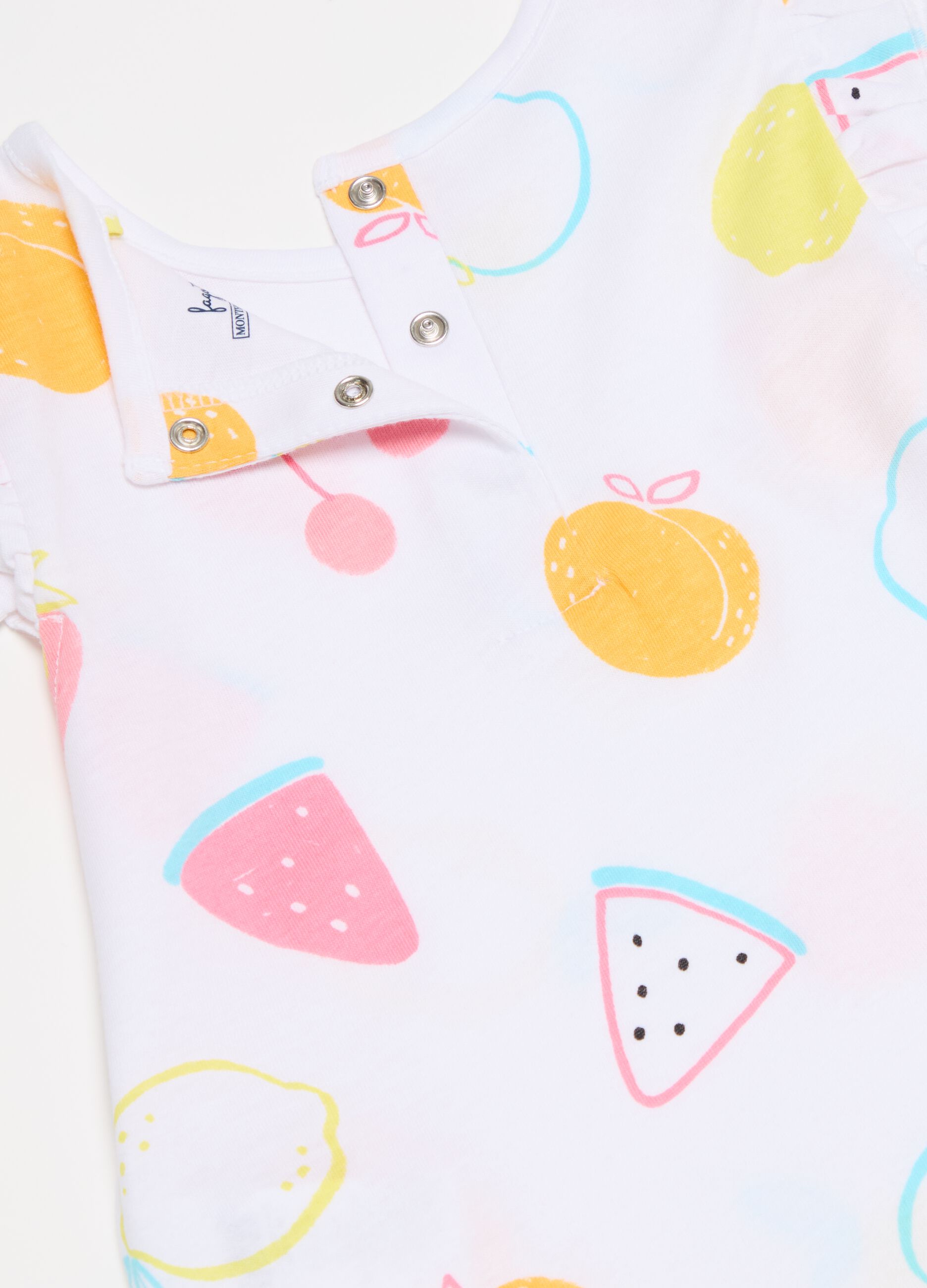 Pigiama in cotone bio con stampa