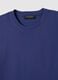 Blue pure cotton T-shirt_5