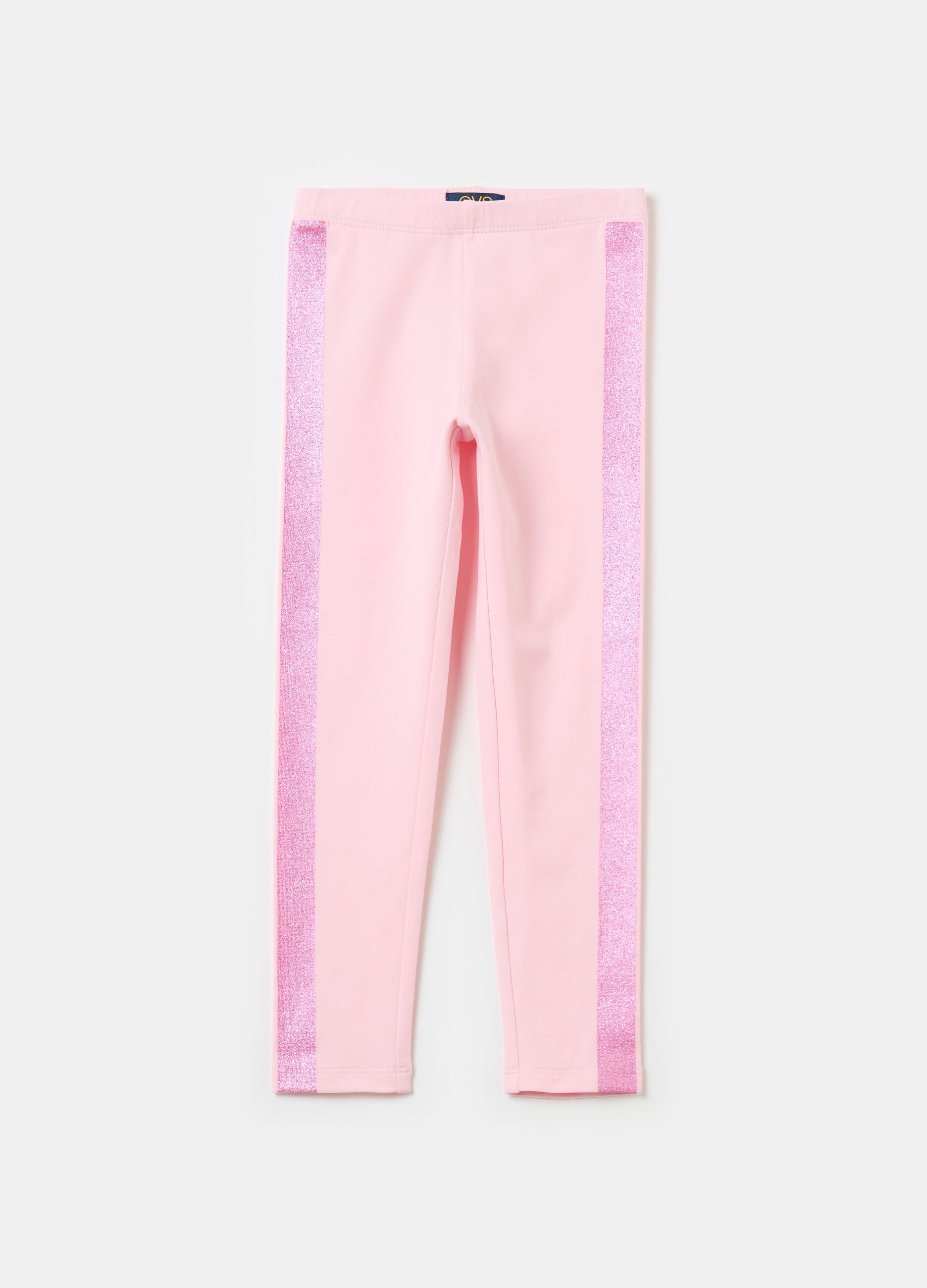 Stretch cotton leggings
