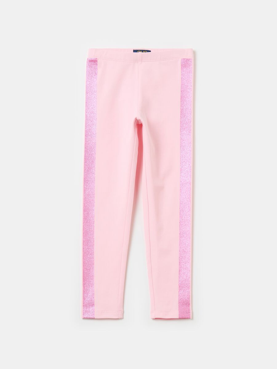 Stretch cotton leggings_0