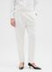 White Stretch Cotton Trousers Regular Fit_1