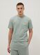 Green short-sleeve pure cotton T-shirt_0