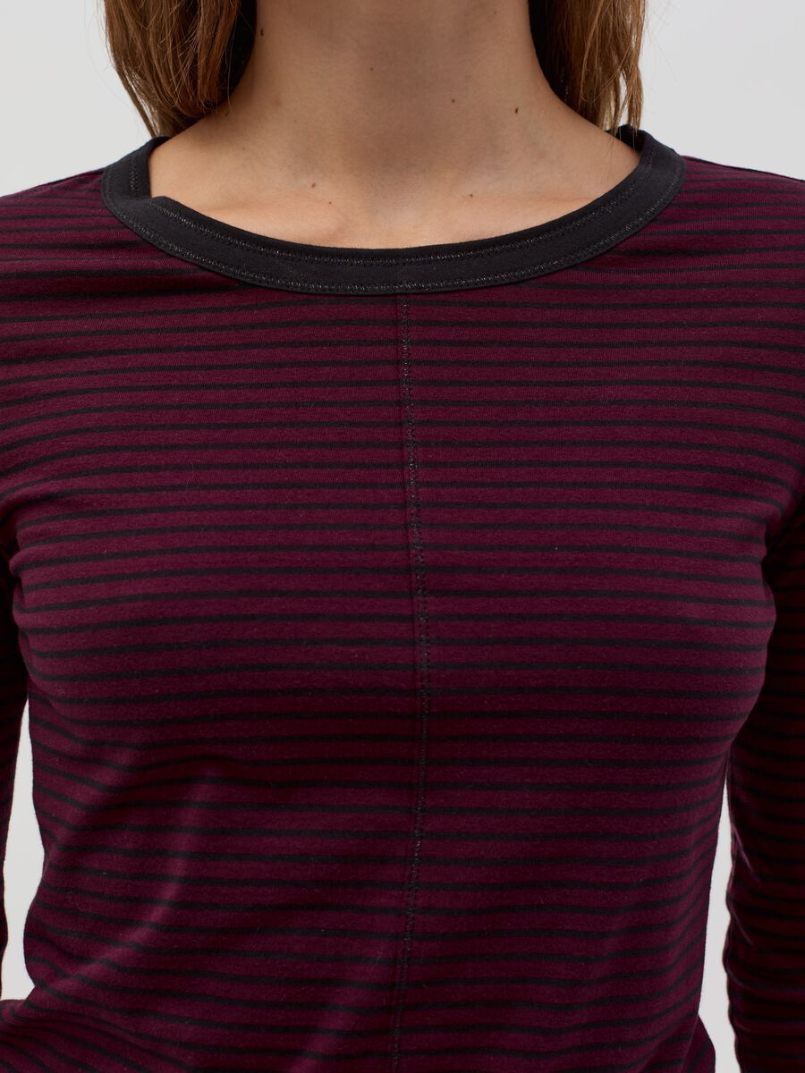 Slim ribbed T-shirt with long sleeves_3
