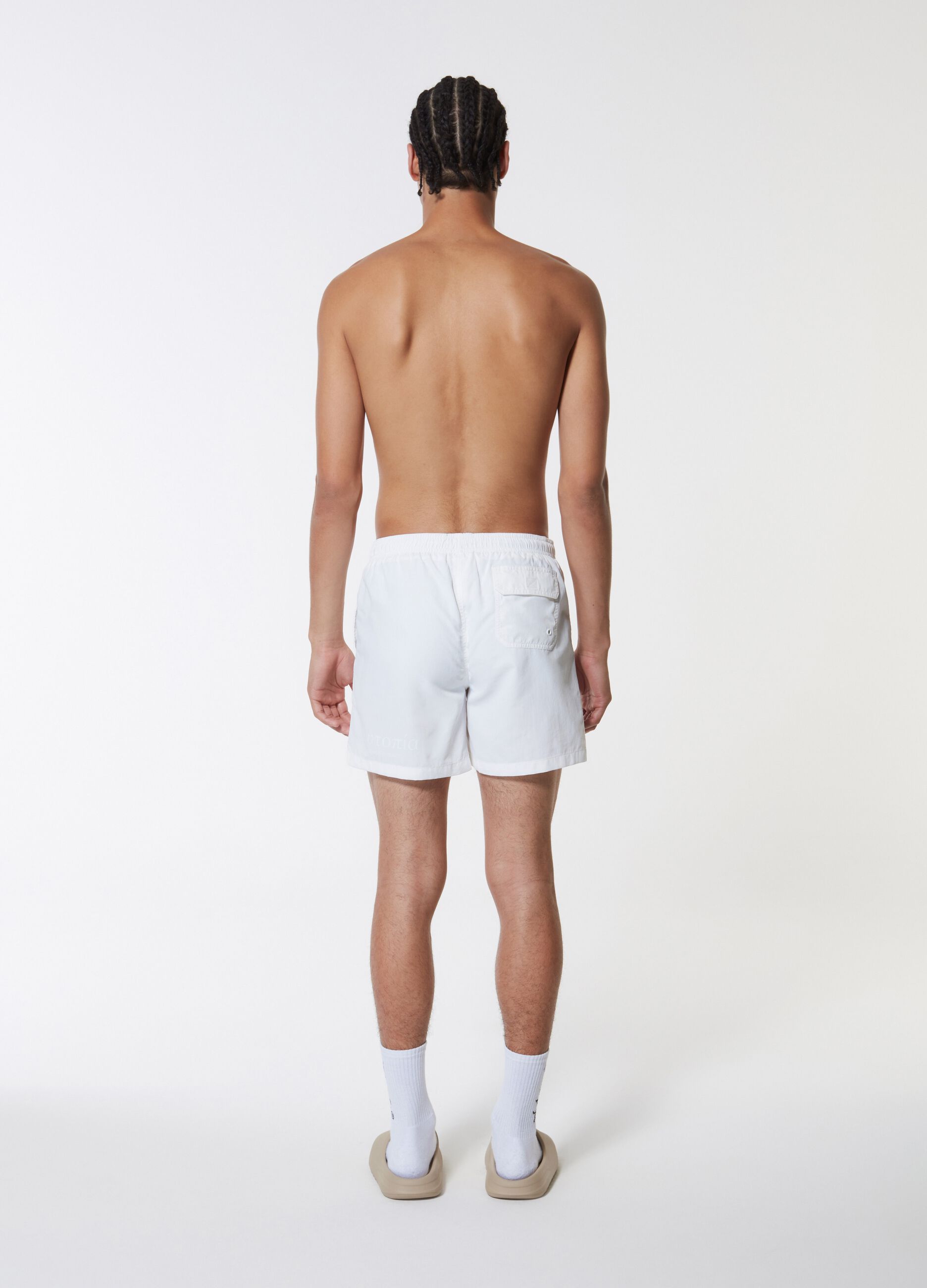 Swim Shorts White_5