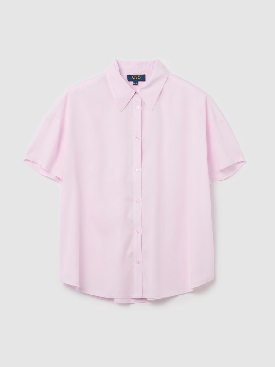 Short-sleeved shirt in viscose_4