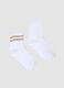 2-pack of white organic cotton socks with stripes_0