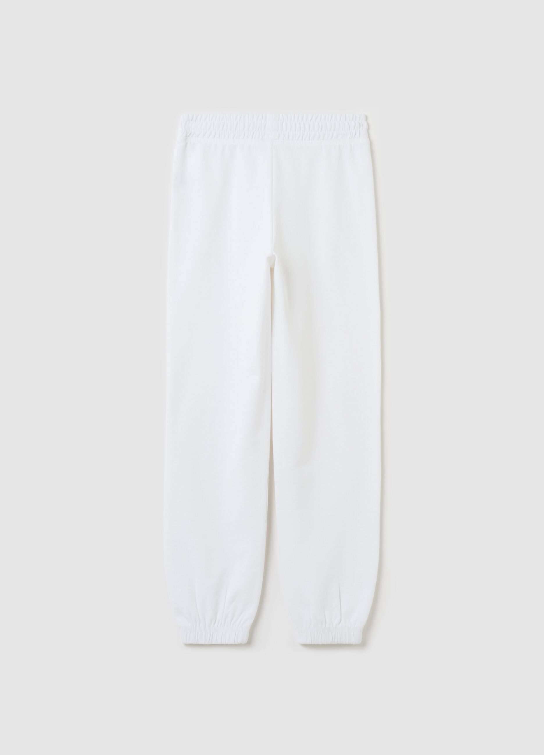 Joggers in cotone con profili elasticati