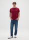 Red pure cotton regular fit T-shirt_1