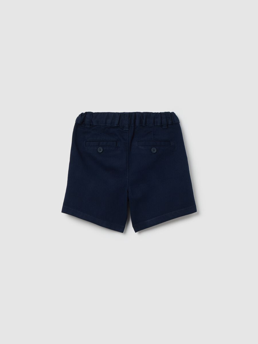 Bermuda shorts in dobby with pockets_1