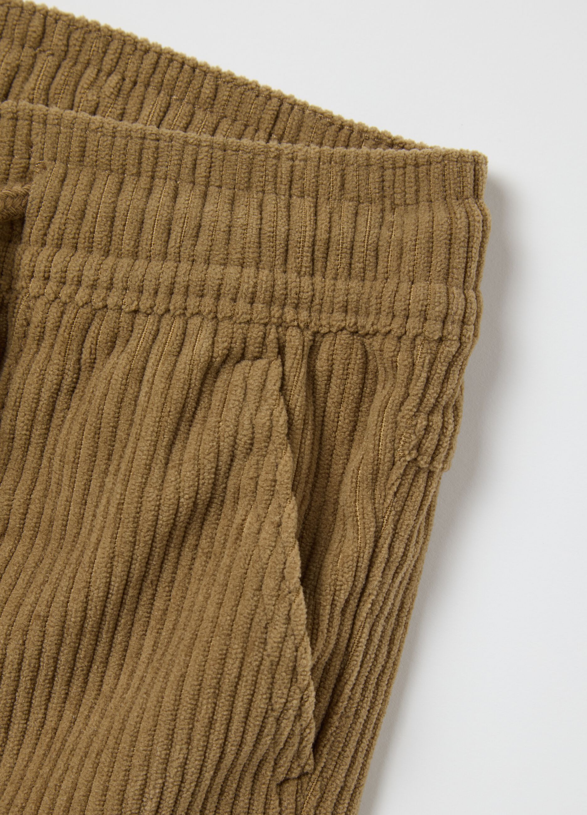 Brown newborn trousers regular fit