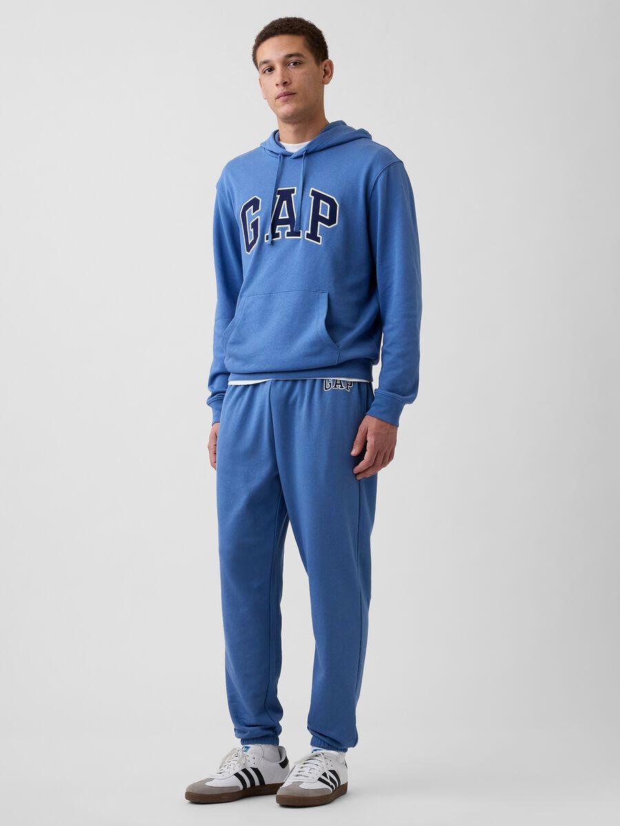 Cotton Blend Joggers with Logo_0