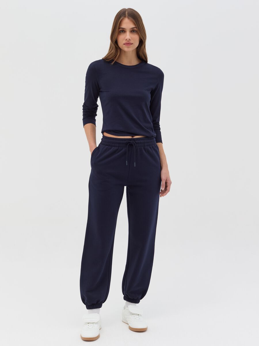 Essential joggers in fleece with drawstring_0