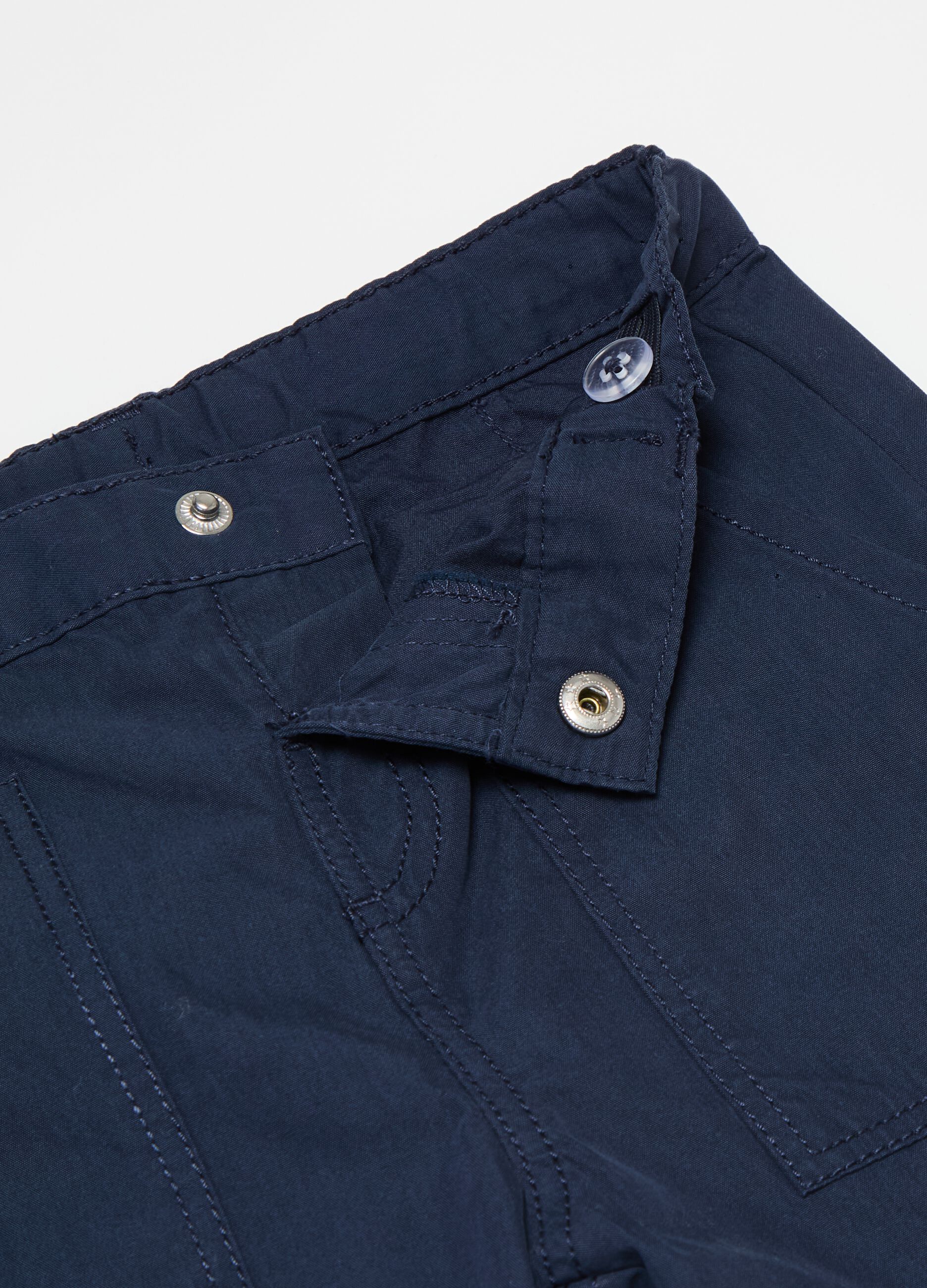 Trousers with elasticated ankles