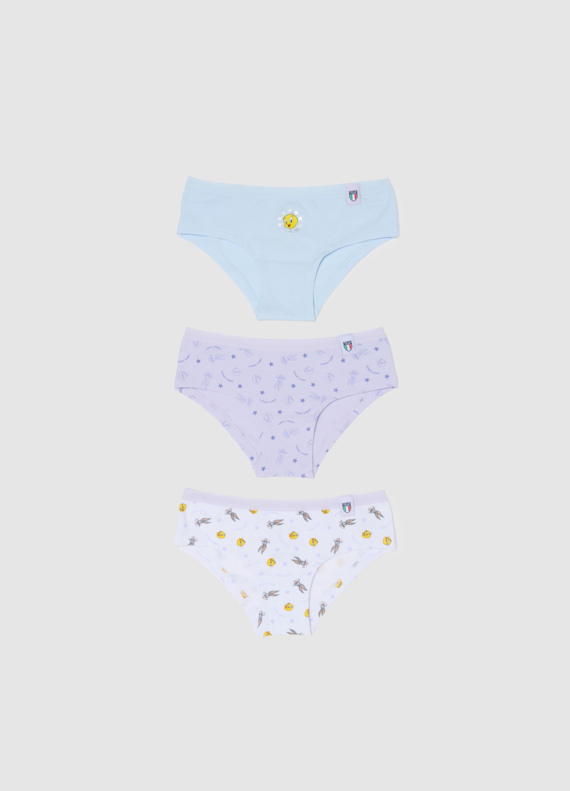 Tripack Multicolour Baby Culottes in Cotton Blend with Regular Fit