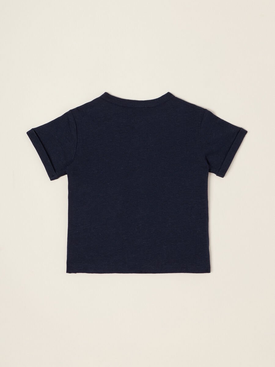 T-shirt in jersey misto lino IANA_1