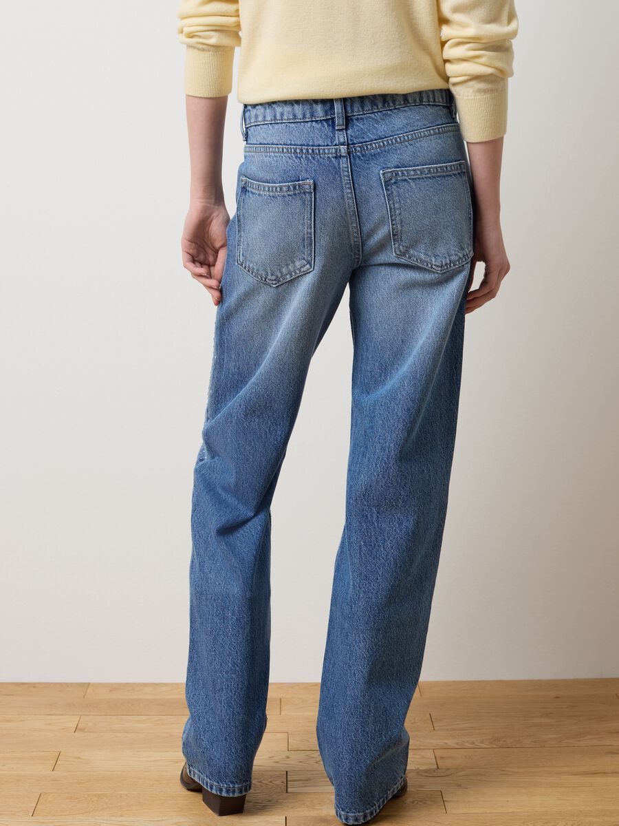 Blue Denim Pure Cotton Baggy Jeans_2