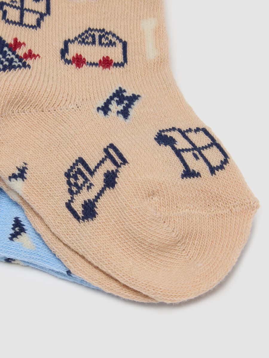 Multipack of baby socks in multicolour cotton blend_2