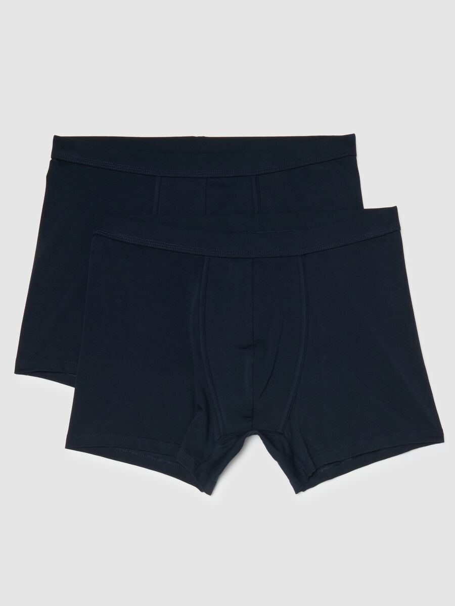 Two-pack blue boxer shorts in stretchy cotton regular fit_4