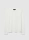 White cotton blend regular fit t-shirt_4