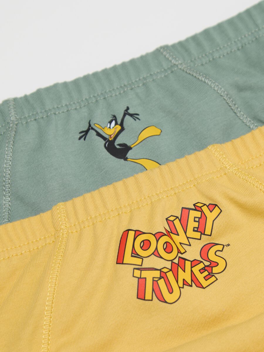 Five-pack white and green Bugs Bunny and Taz briefs_3