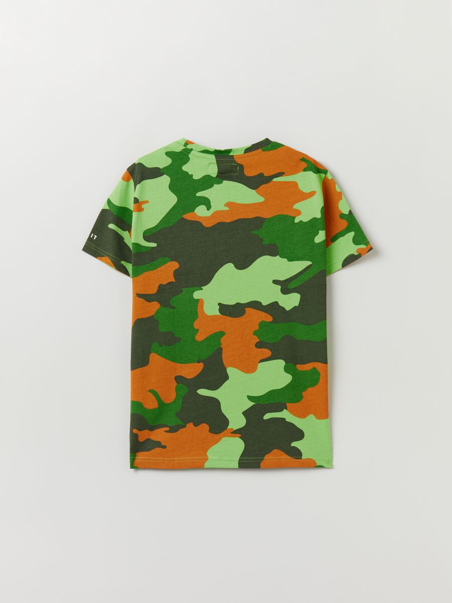 Camouflage T-shirt with Jeep logo print_1
