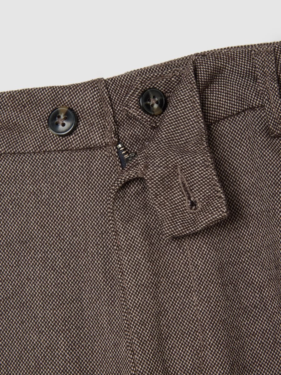 Pantaloni chino marroni comfort fit_1