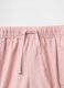 Pink children's shorts with drawstring_3