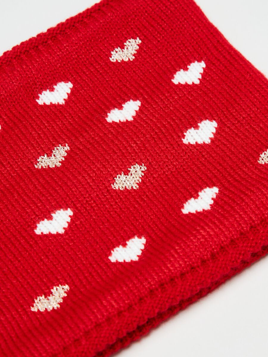 Scaldacollo in maglia con lurex_1