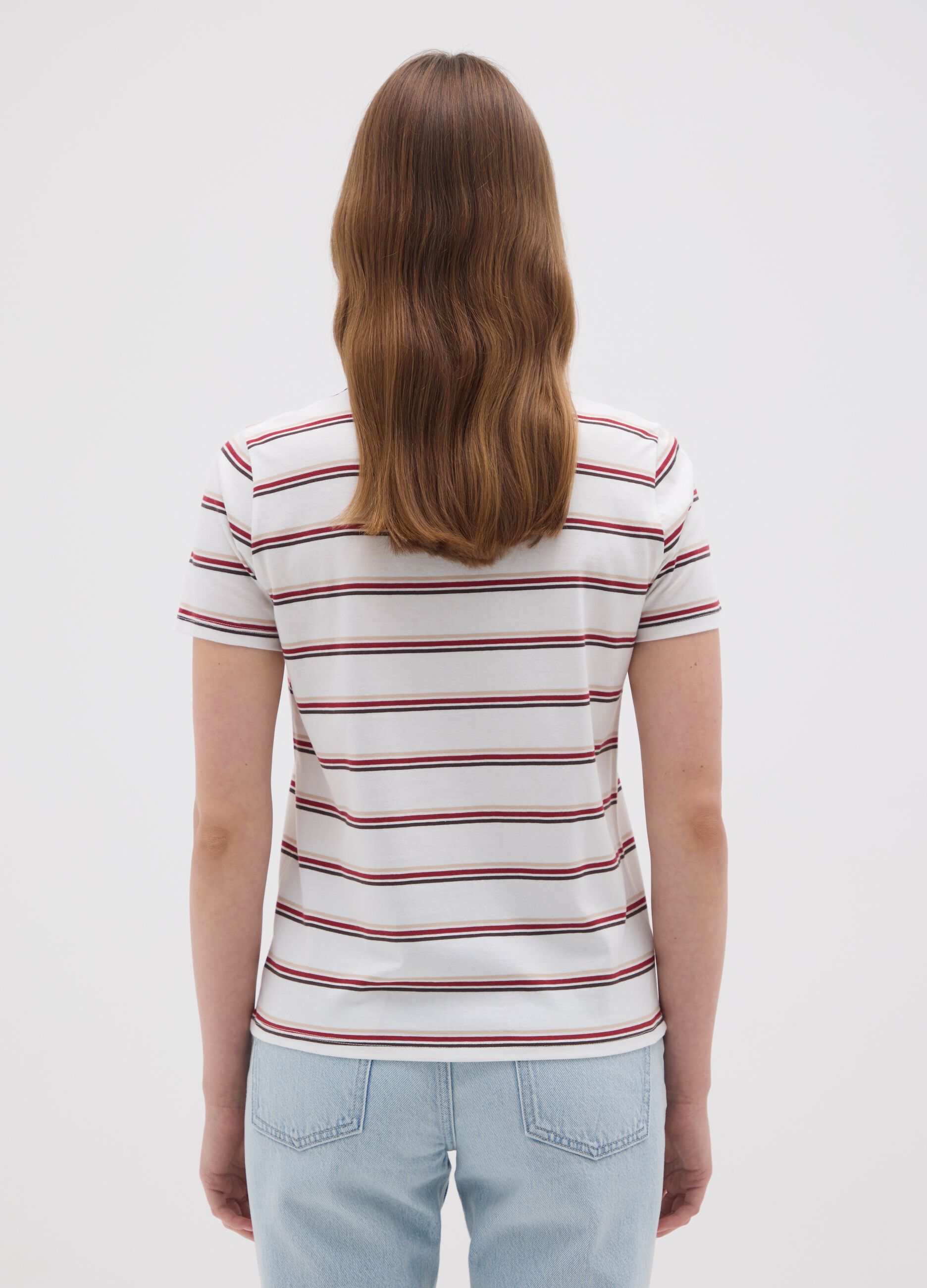 Women's Multicolour Pure Cotton T-Shirt