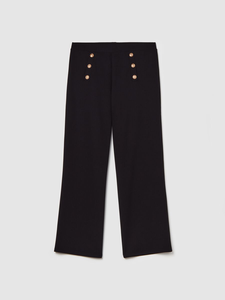 Pantalone ampio con bottoni lavorati_4