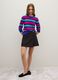 Pure wool jumper with blue and azure stripes, regular fit_1