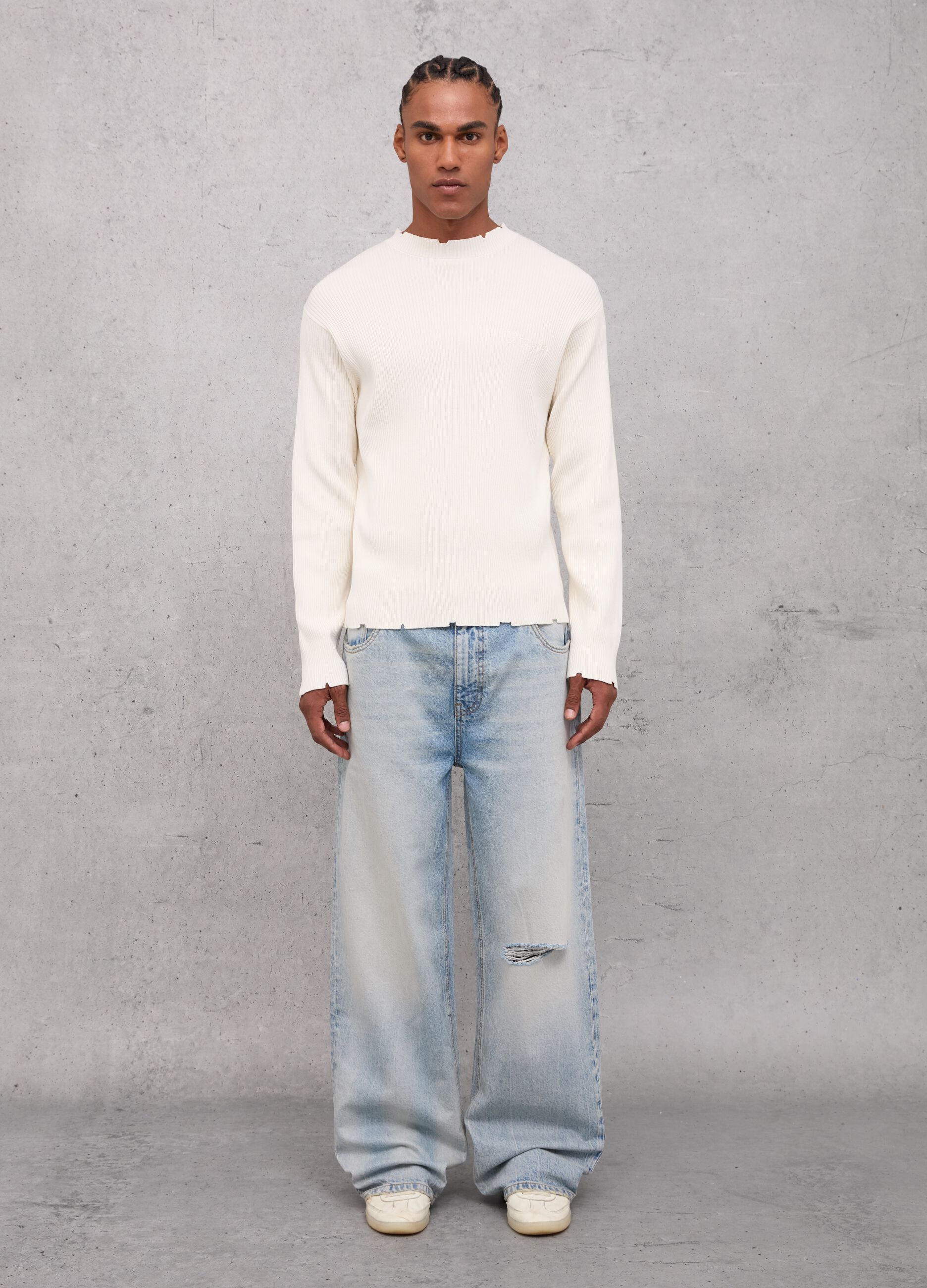 Baggy Denim Washed Light Blue