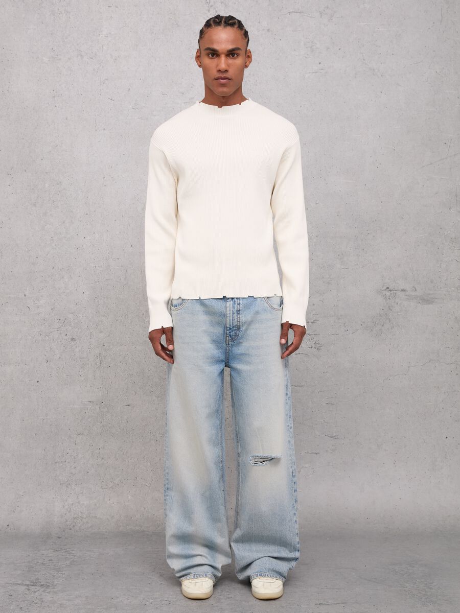 Baggy Denim Washed Light Blue_0