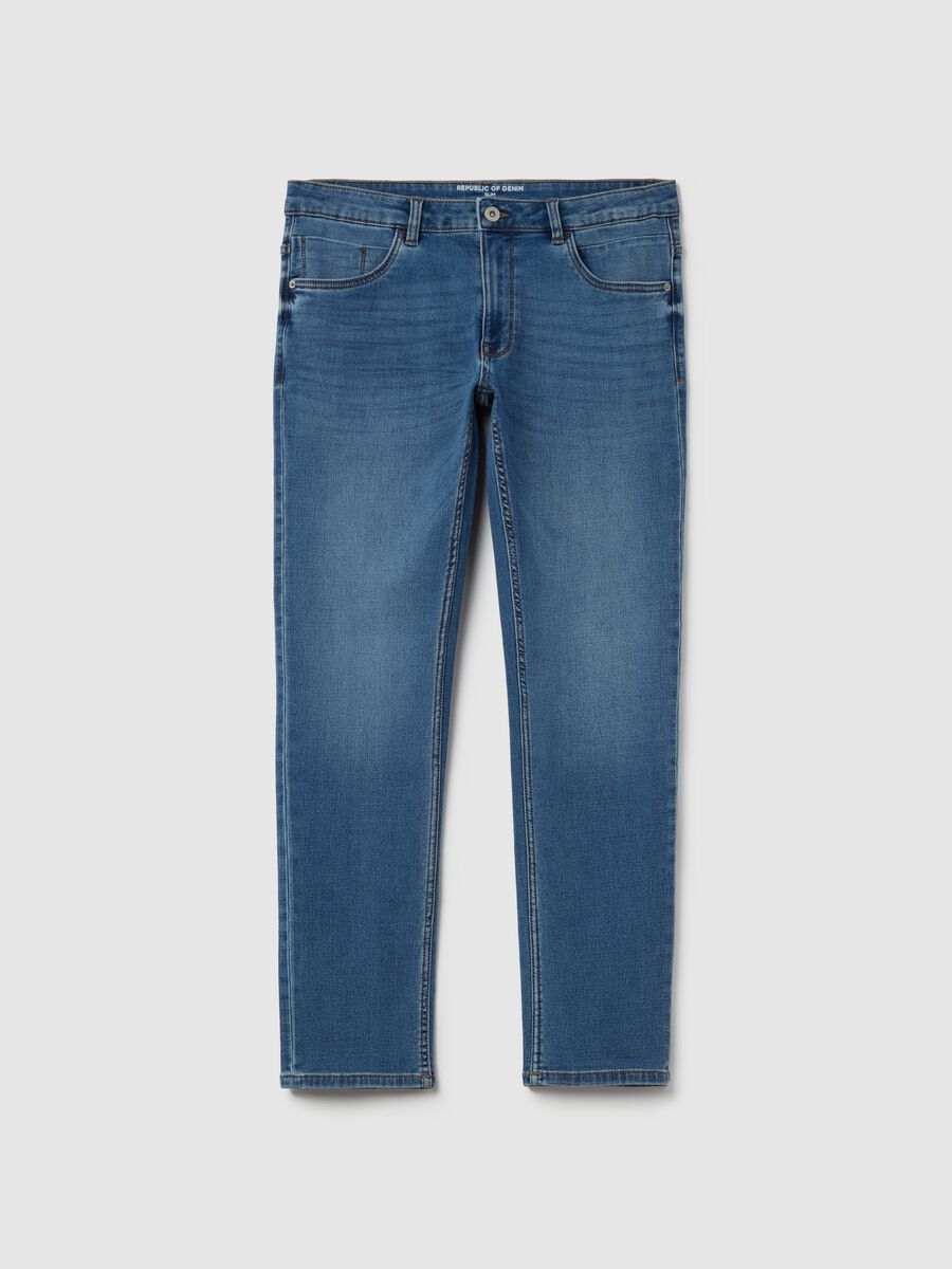 Slim-fit jeans with discolouring_4