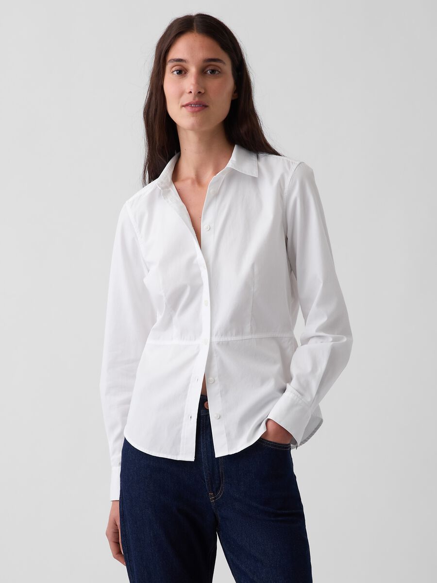 White pure cotton shirt_0