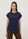 Blue pure cotton short-sleeve regular fit T-shirt_2