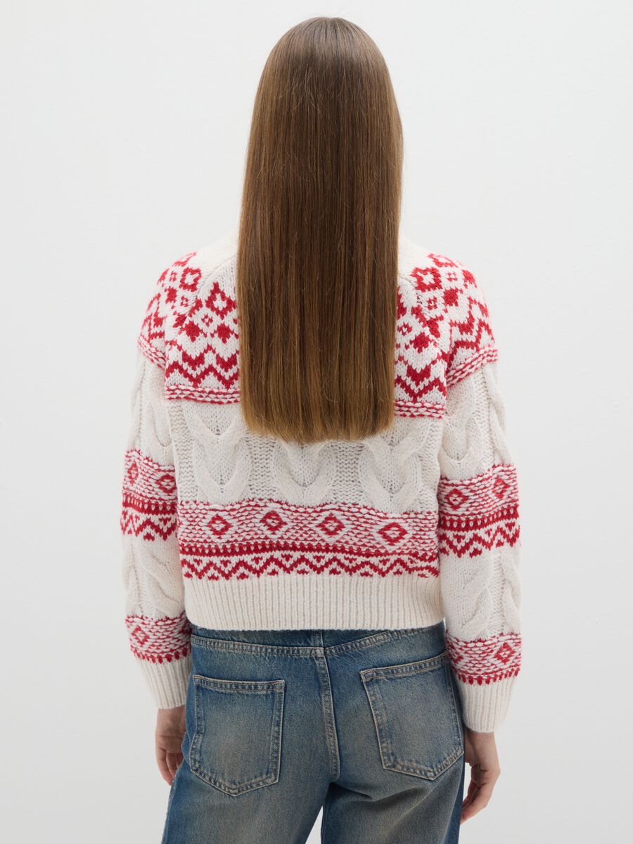 Multicolour regular fit crew neck jumper_3