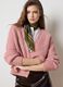 Pink Ribbed Oversized Cardigan_0