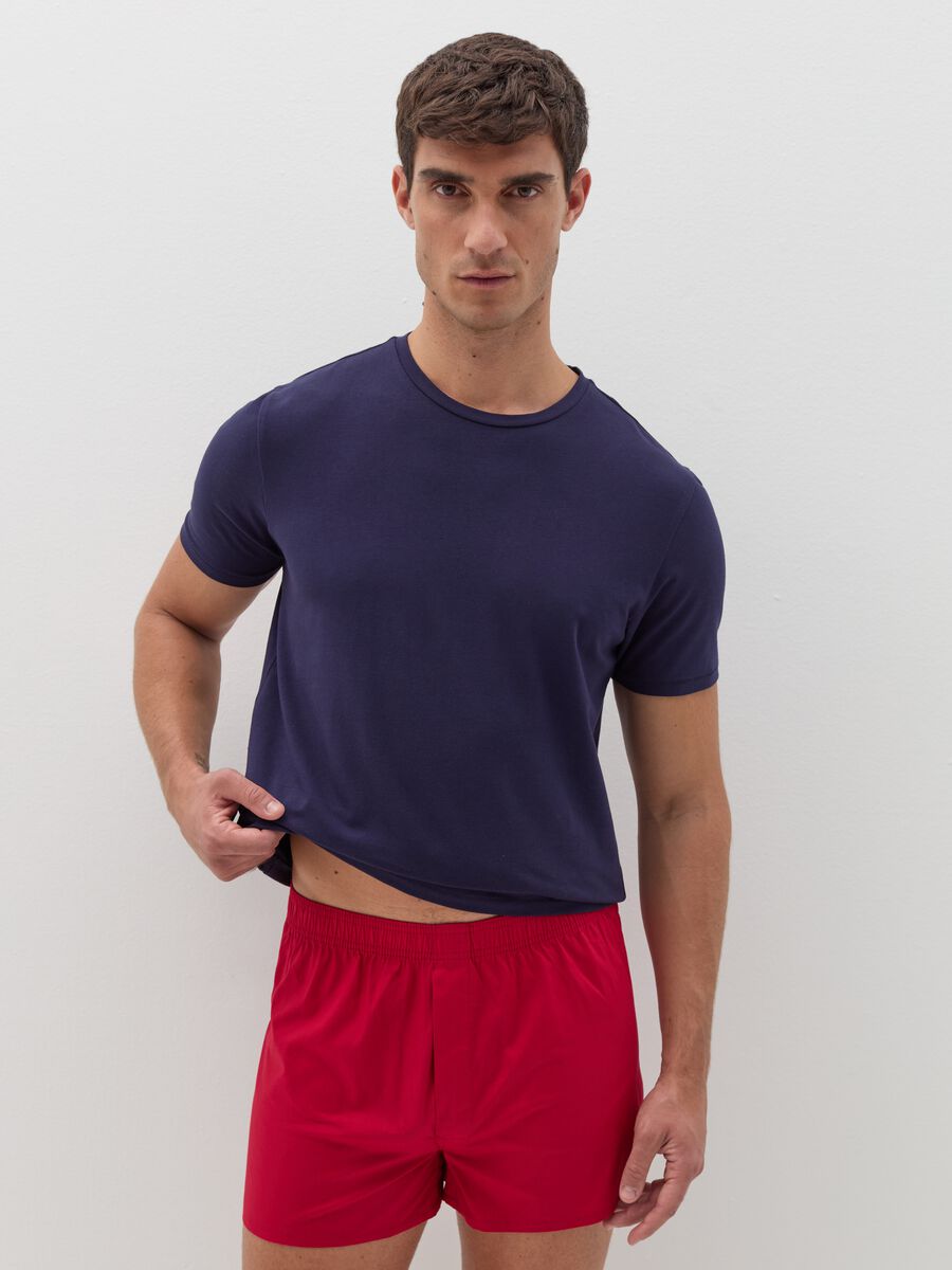 Two-pack boxer shorts in woven fabric with micro pattern_0
