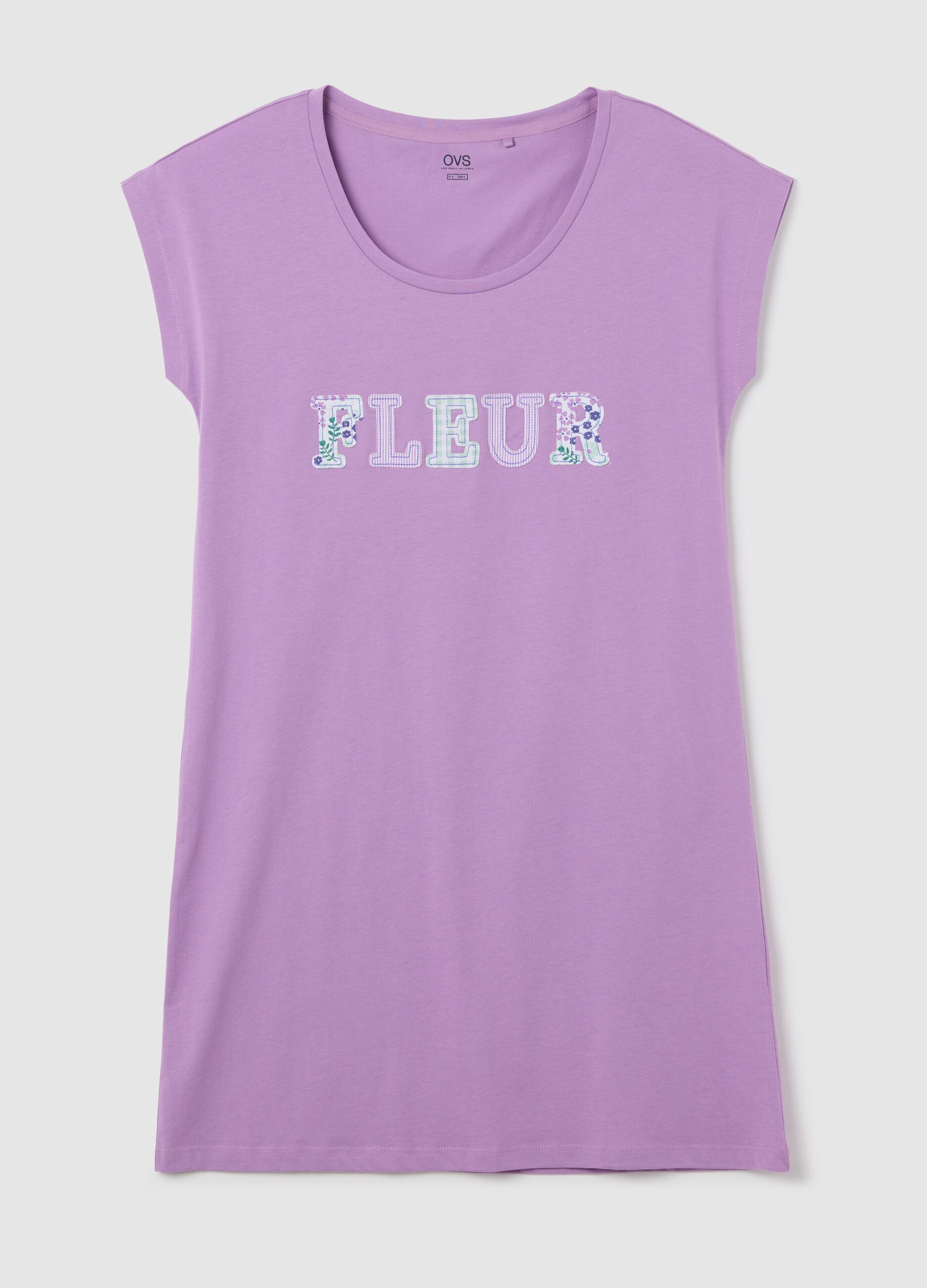 Purple cotton nightshirt
