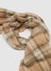 Multicolour Checked Scarf with Fringes_2