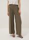 Green viscose-blend palazzo trousers_1