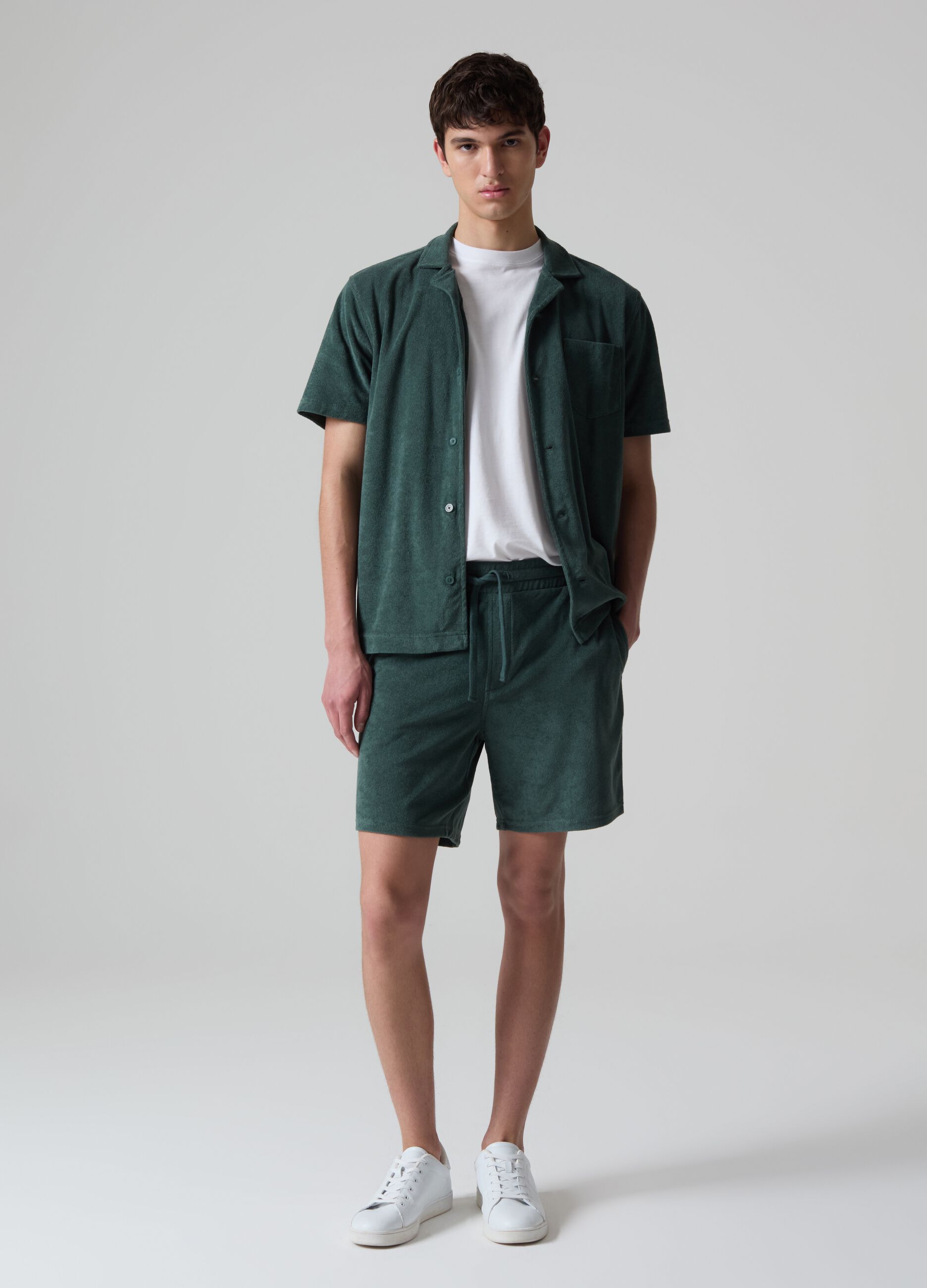Ovs Bermuda jogger in French Terry reverse